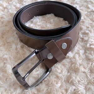 Genuine Leather Made In India Brown Mens Belt